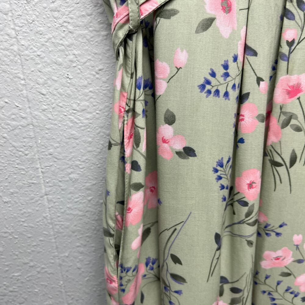 Erika Short Sleeve Floral Midi Dress Womens 2X Church Modest Cottagecore Fairy - Picture 7 of 14